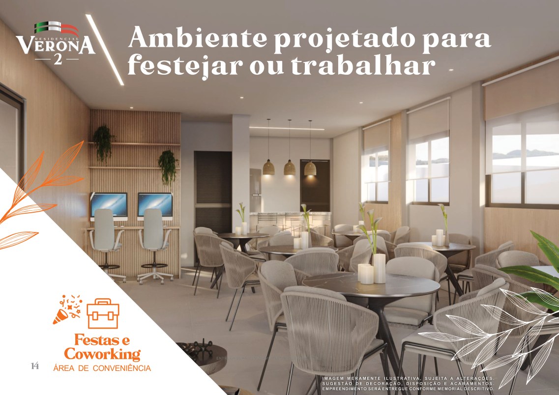 Perspectiva de espaço de convivência